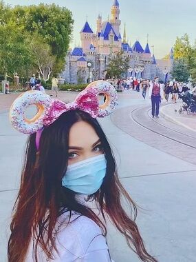 Rare* As Seen on Megan Fox Donut Mickey Ears Headband